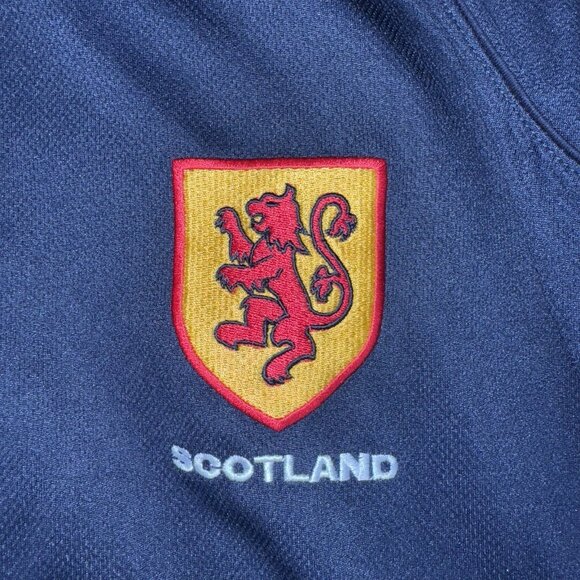 Vintage Dead Stock Scotland Soccer Jersey Striker Brand Size L New w/ Tags - Picture 5 of 8